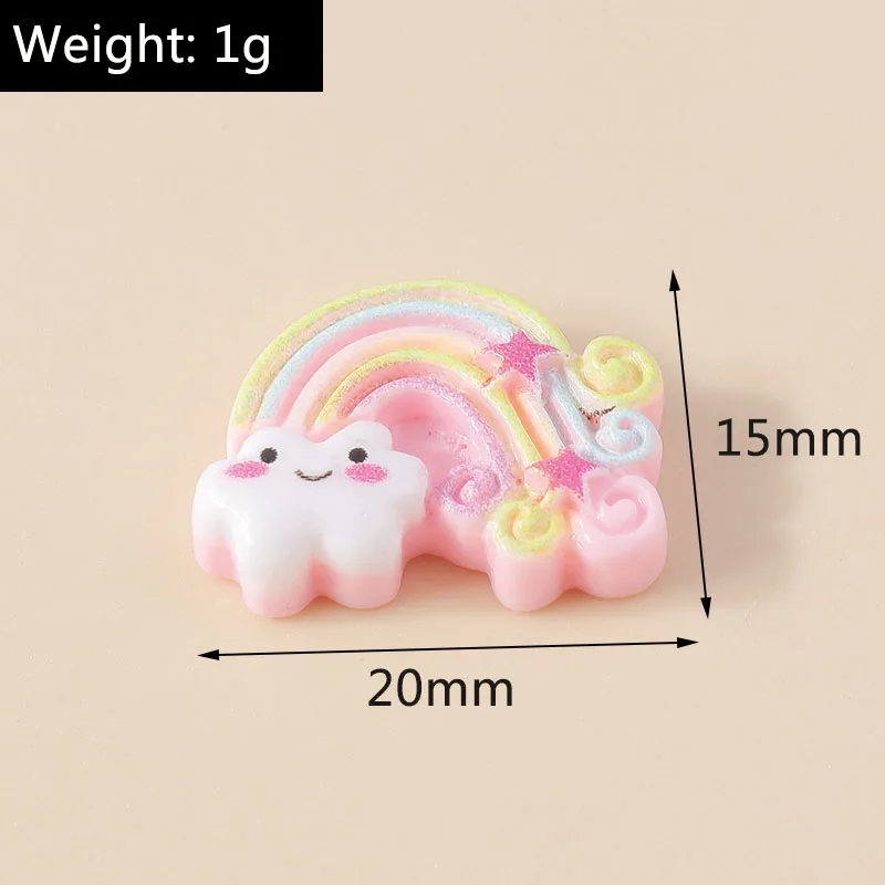 Leslie Zufällige 10/20/30 Stück gemischte Harz Lebensmittel Blume Tier Nail Art Handyhülle Haarnadel Kühlschrank handgemachte DIY Charms Zubehör – Detail 18