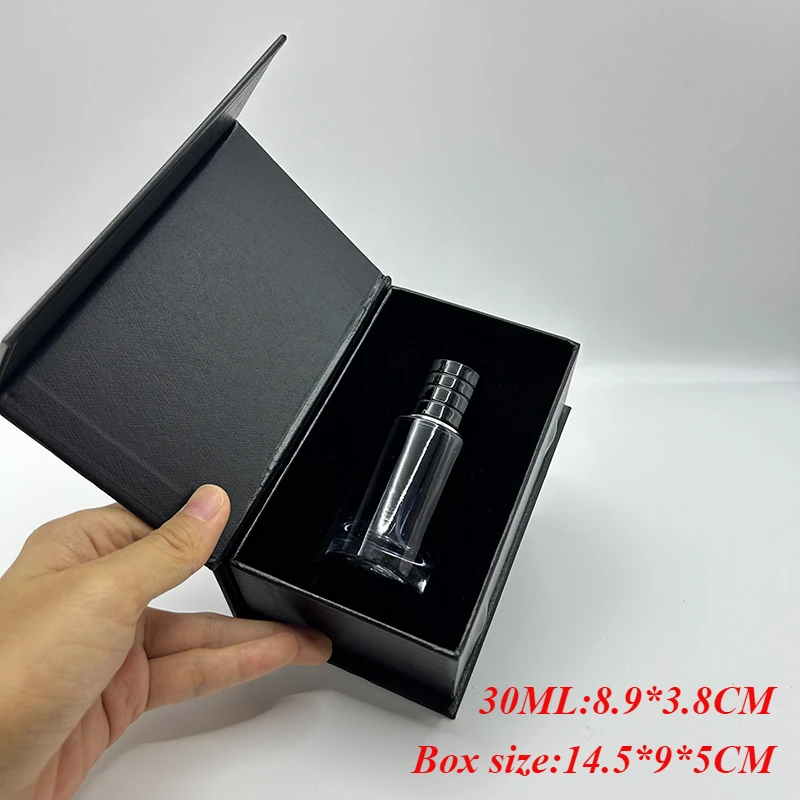 30ml Gradient Color Glass Portable Refillable Perfume Bottle with Box Packaging Cosmetic Container Sprayer Luxury Wholesale