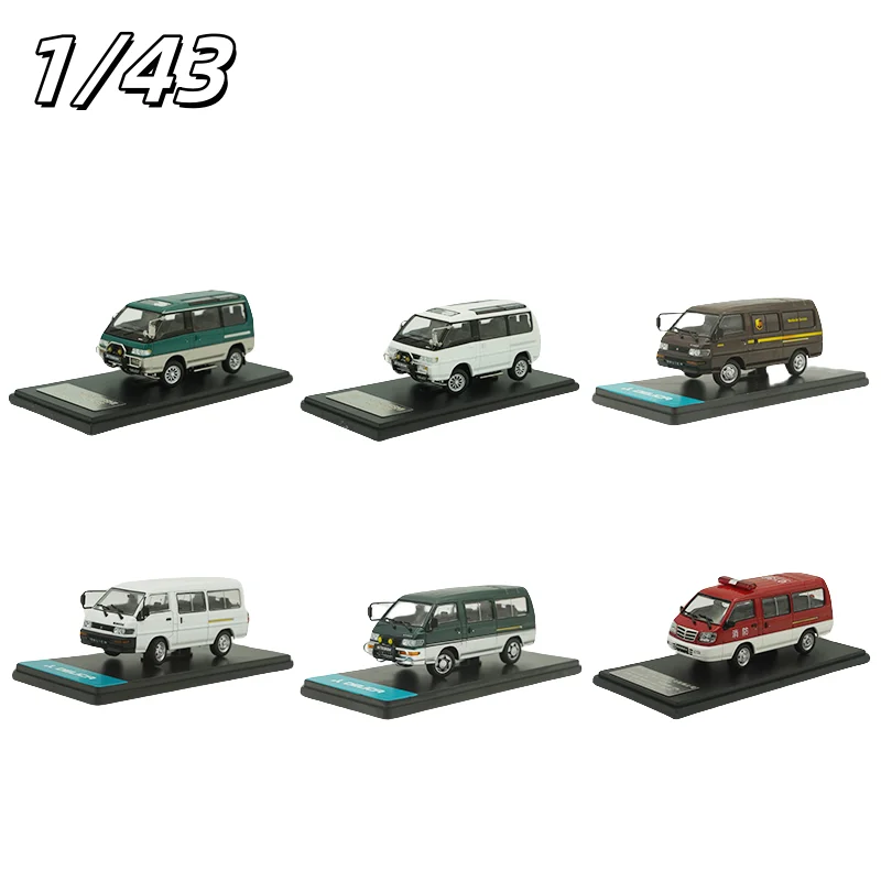 

In stock: 1:43 Mitsubishi delica 4x4 Delica 4WD 1990-1999 die-cast alloy car model, boy gift toy, adult collectible ornament.