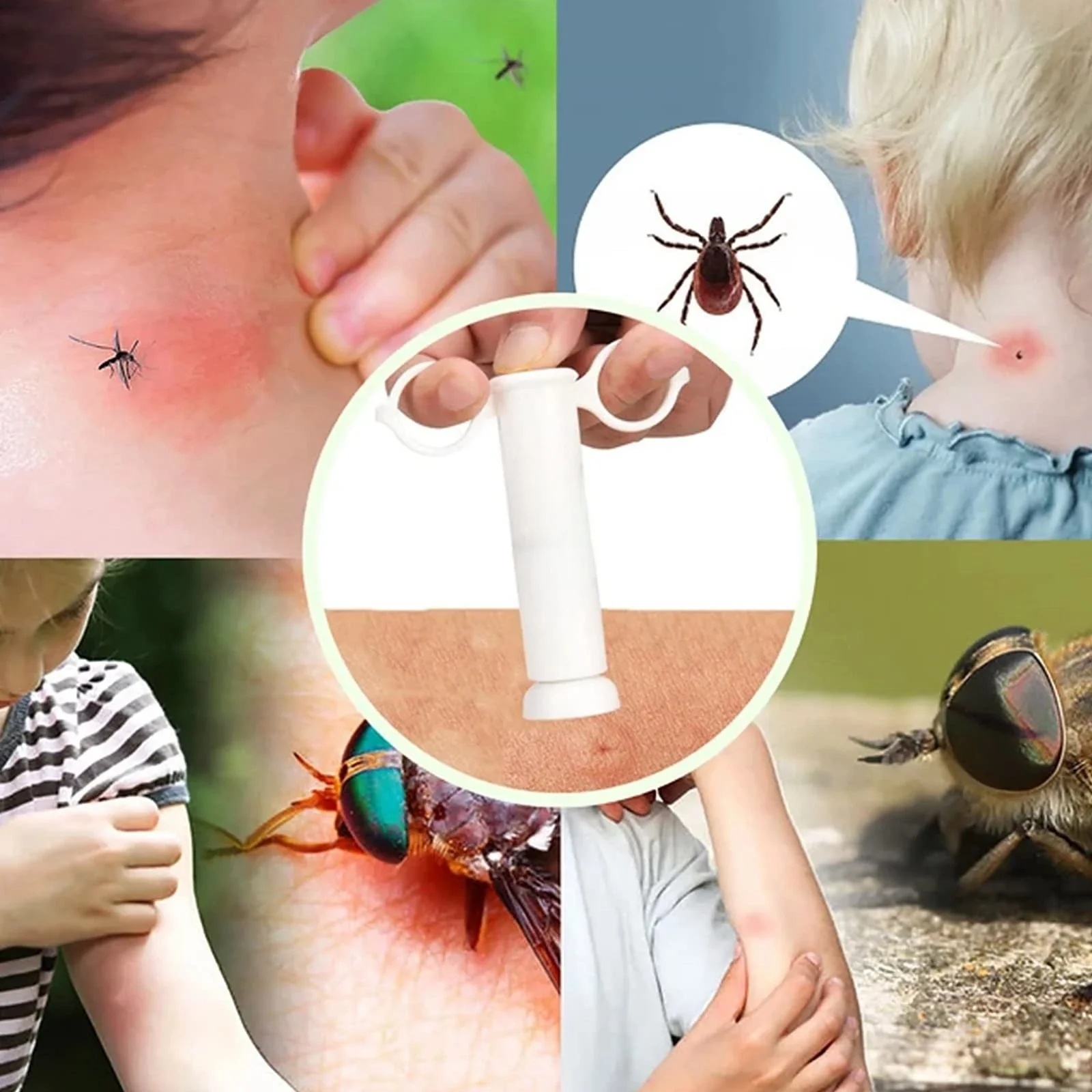 Bug Bite Suction Tool, Venom Extractor Itch Relief, Natural Reduce Itch & Swell, Bite & Sting First Aid for Outdoor Hiking, Back image 3