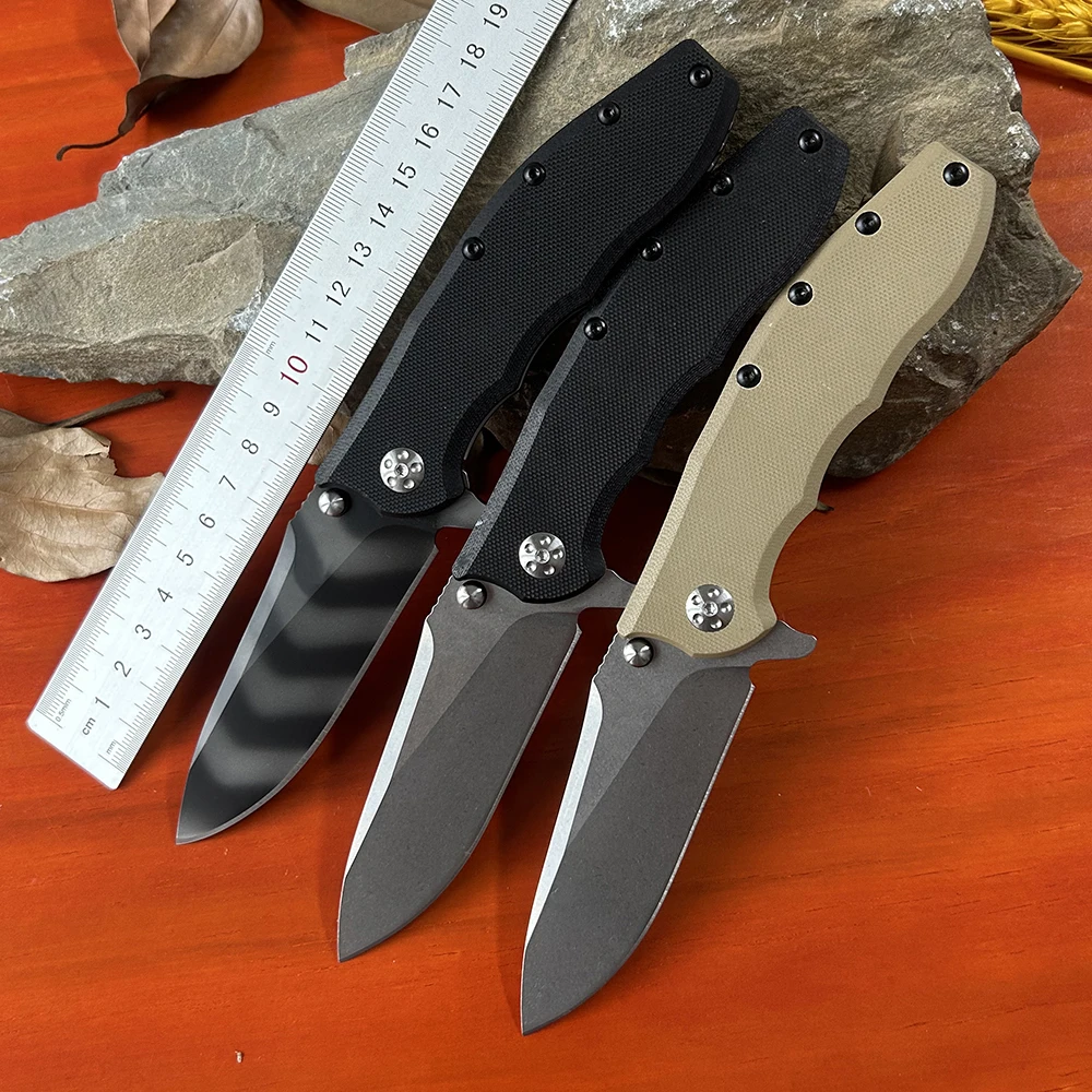 ZT 0562 Outdoor Folding Pocket Knife G10 Handle Portable Camping Tourist Jackknife EDC Tools for Men Personal Defense Knife