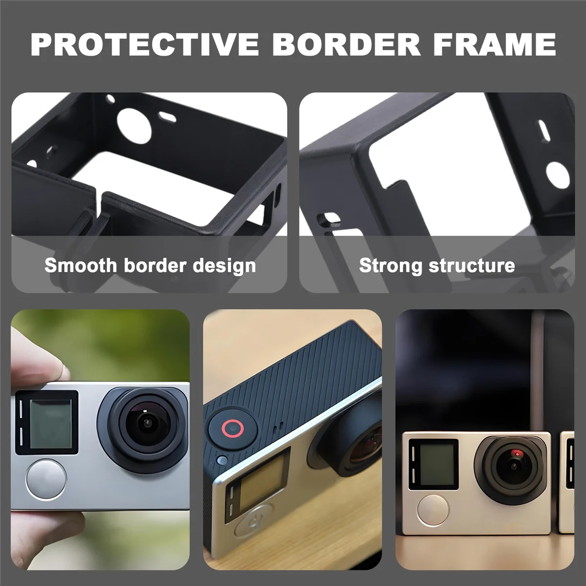 Shoot Protective Border Frame For GoPro Camera Case Protector Mount
