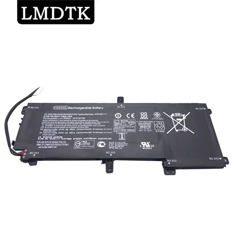 LMDTK Новый аккумулятор для ноутбука VS03XL для HP ENVY 15-AS108TU 15-AS109TU 15-AS110TU 15-AS119TU 15-AS014WM TPN-I125 HSTNN-UB6Y 849313 -85