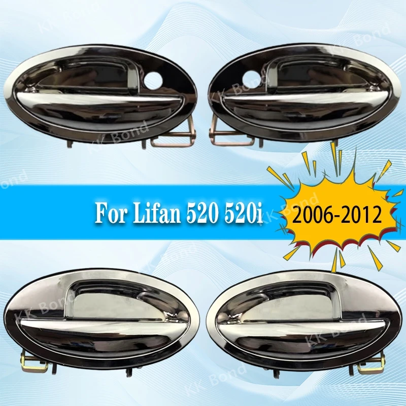 

A Set For Lifan 520 520i 2006-2012 Breez Chrome Exterior Door Handle Covers Accessories Good Quality Metal Stickers Car Styling