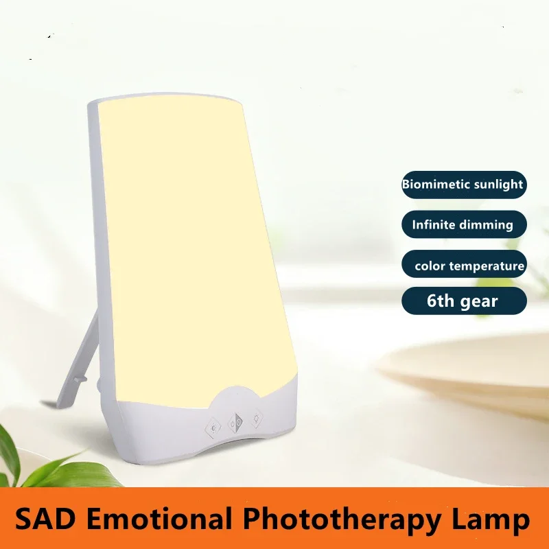 Sad Lamp Stepless Dimming Phototherapy Bionic Solar Light Touch Therapy Light Lamp Depression Anti-fatigue Lamp Timed Night Ligh