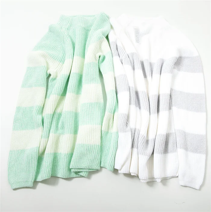 Suéter de Punto de Cuello Redondo de Aodón Puro, Absorbente de Humedad, Manga Larga, Capa Base, Talla ande, Talla Extra G...