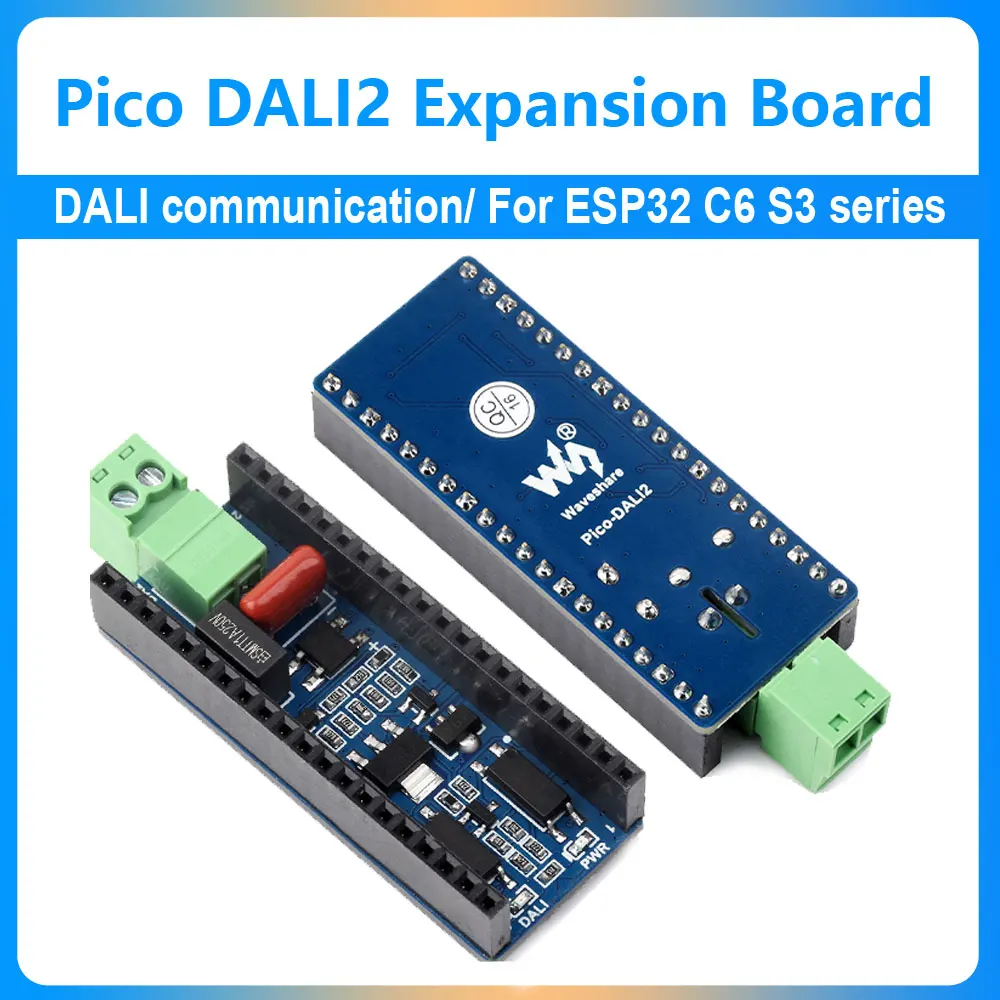 

Pico DALI2 DALI communication Expansion Board For ESP32 C6 S3 control multiple LED