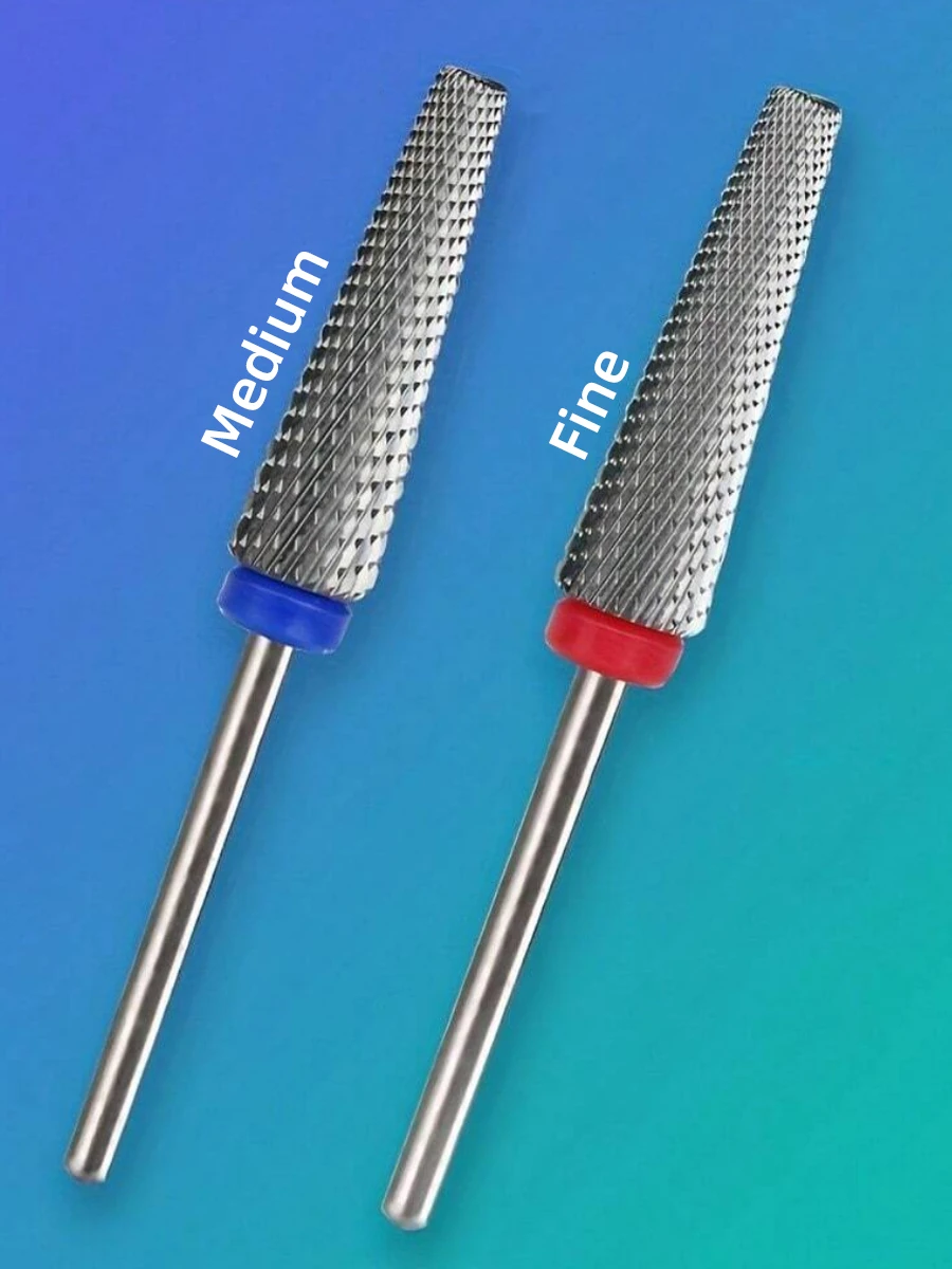 1PC Nail Drill Bits 3/32'' - L-Shaped Smooth Stop Barrel Carbide Bit for Professional Finish, Fast Remove, Shape & Smooth Acryli