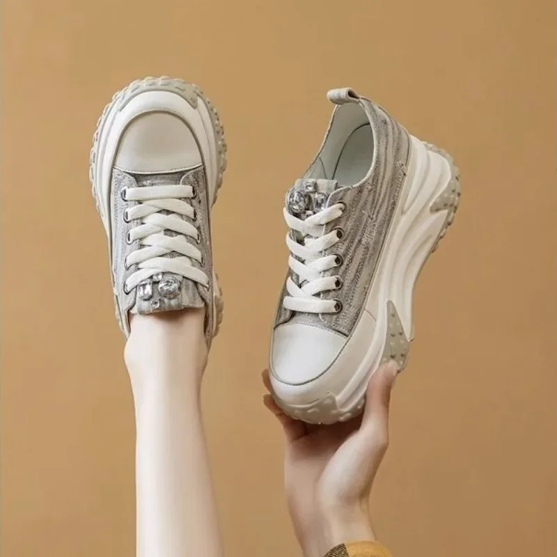 

Women's Shoes High on Platform Retro Ladies Footwear Y2k Fashion Casual Light Cheap Offer Daily Routine 39 Vulcanized Shoe Deals