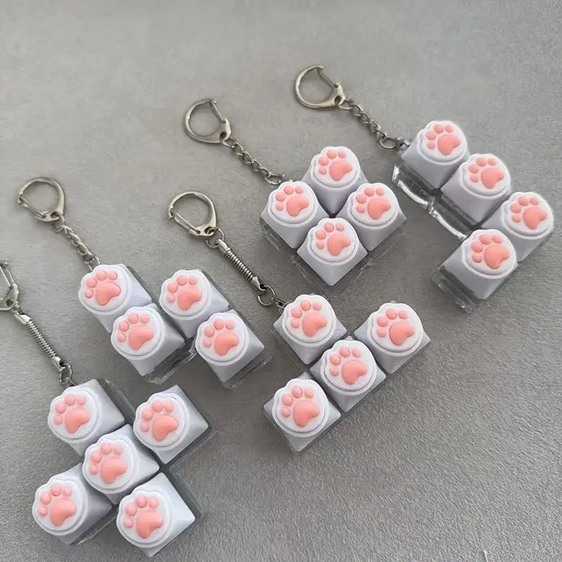 ”Bread Keycap Stress Relief Clicker Keychain Mechanical Keyboard Button Decompress Fingertip Keyring