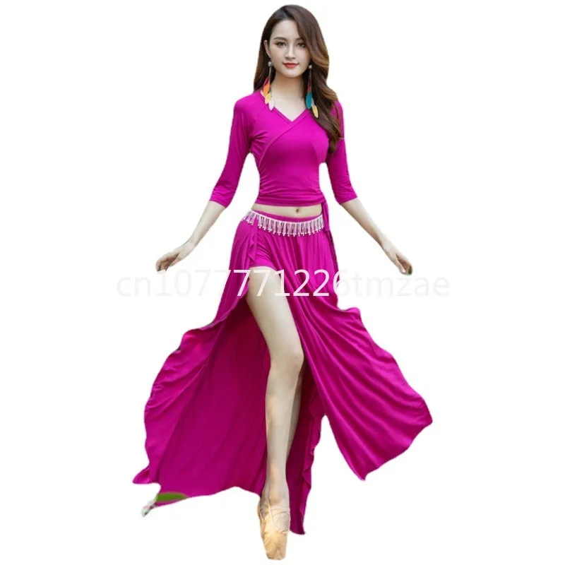 Belly Dance 2024 New Shell Autumn and Winter Suit Fairy Sportswear Women's Clothing Performance Wear Oriental Dance Dress