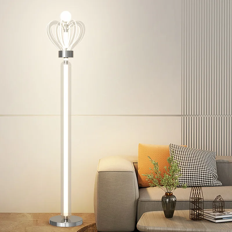 floor lamp, luxurious living room, sofa, high-end design sense, bedroom, Nordic creative intelligent standing desk lamp