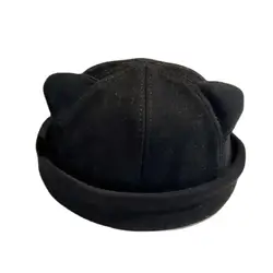 LDSLYJR Autunno e Inverno Poliestere Caldo Cartoon Docker Cap Cappello senza tesa Beanie Padrone di casa Berretto da marinaio Ragazza e donna 115