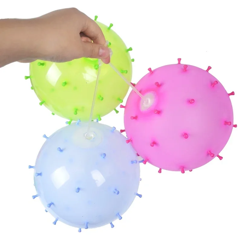 Funny Blowing Thorn Ball Vent Smash Toy Boys Inflatable Hairball Kids Toys Water Balloon Squeeze Novelty Party Toys for Children