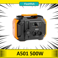 Flashfish A501 500W Portable Power Station,1000W Peak Solar Generator for Outdoor Camping,540Wh AC 230V Power Battery,150000mAh