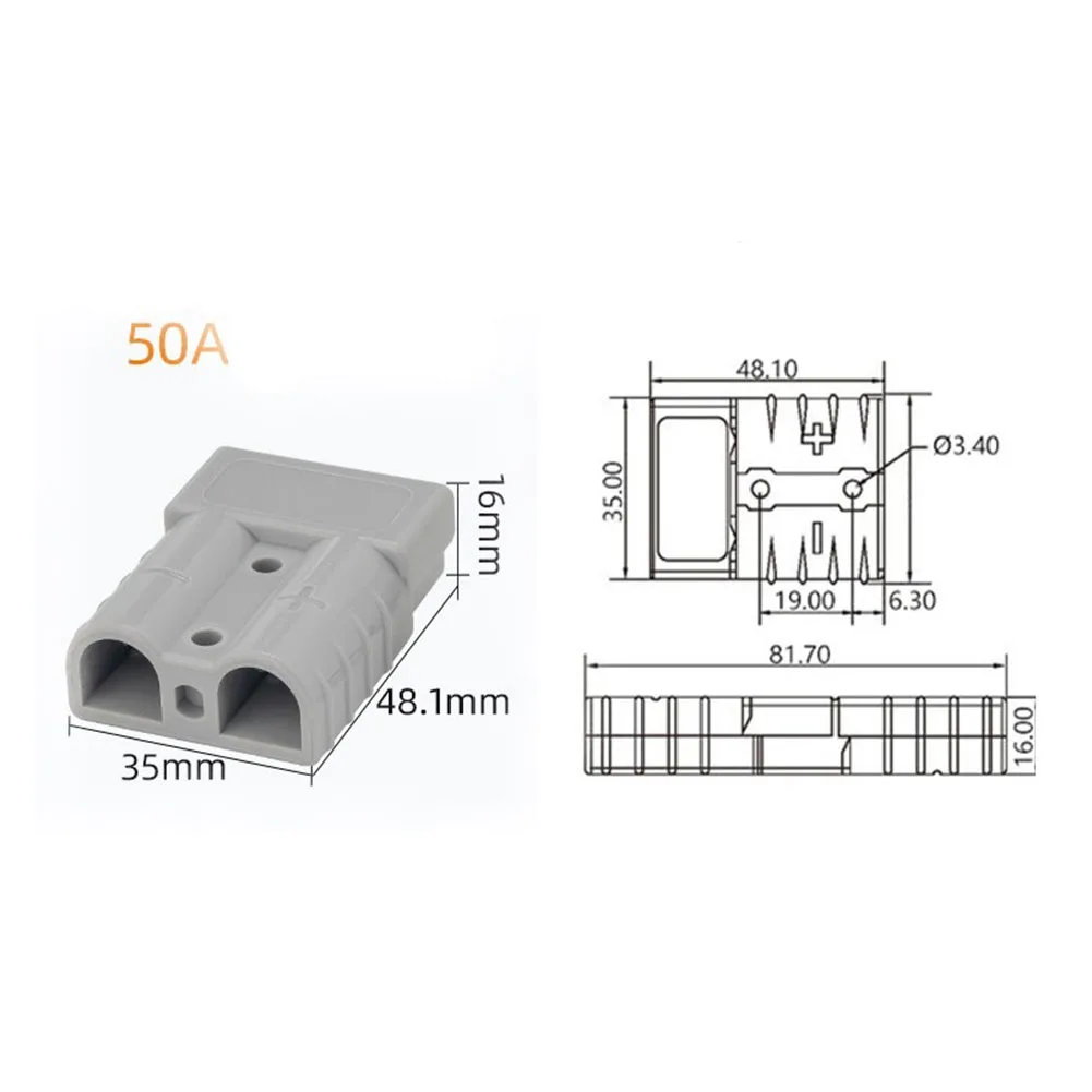 50A Per Anderson Spina Cavo di Alimentazione Per 12V RV Frigorifero Congelatore Connettore Filo Calibro Spina di Ingegneria Elettrica