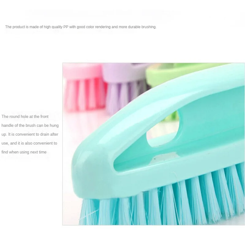 Plastic Brush Can Be Hung Soft Bristles Plastic Household Products Cleaning Brush Easy To Use Comfortable 90g Kitchen Cleaning