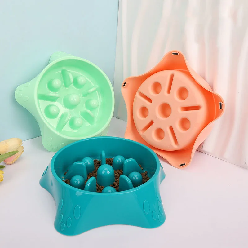 Comedero Lento para Perros, Plato Antideslizante para Comida de Mascotas, Comedero Tipo Rompecabezas para Perros y Cachorros, Previene la Hinchazón, Alimentación Saludable
