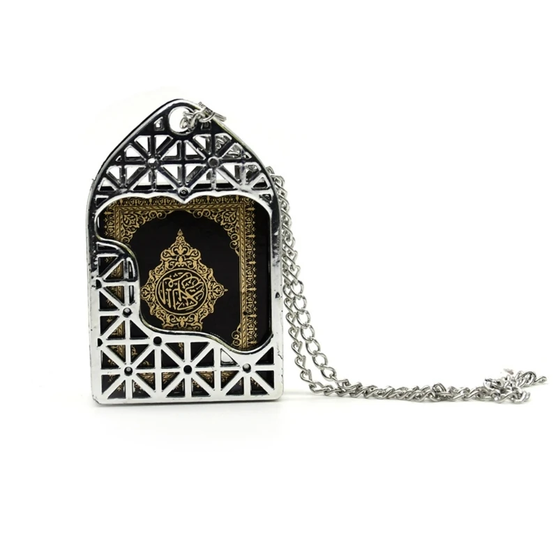 Vintage Arabic Book Pendant Unique Middle Eastern Hangings Accessory Religious Jewelry Decoration for Gatherings Dropsale