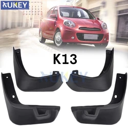 For Nissan Micra / March K13 2010 2011 2012 2013 Front Rear Car Mud Flaps Mudflaps Splash Guards Mud Flap Mudguards Fender