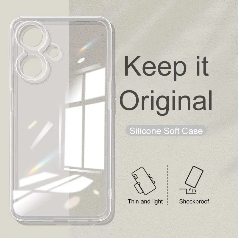 Transparent Silicone Soft Case For Xiaomi Redmi 13C 12C Note 13 12 12S 12T 11 11S 11T Pro 4G 5G Ultra Thin Clear TPU Shell Coque