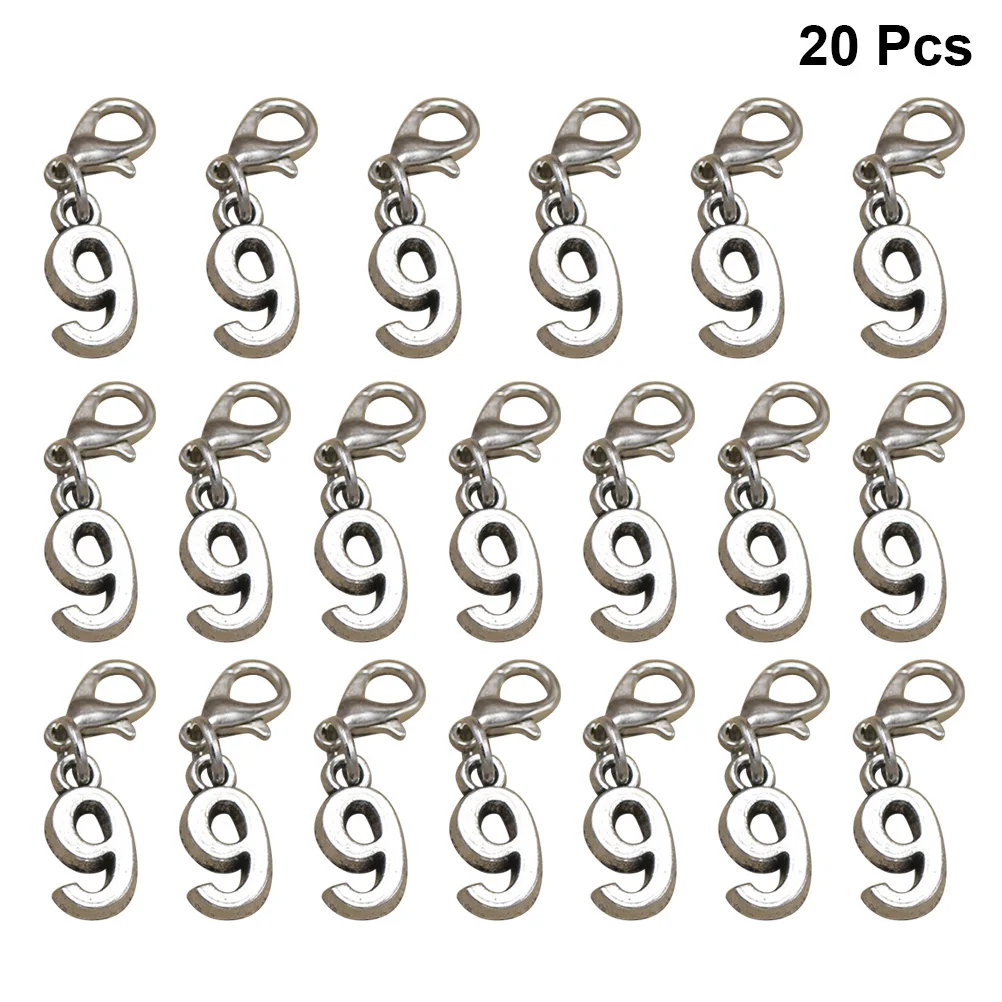

20pcs Lobster Clasp Alloy Pendant Charms Diy Earrings Cellphone Decor Accessories Jewelry Making Pendants Bracelet Necklace