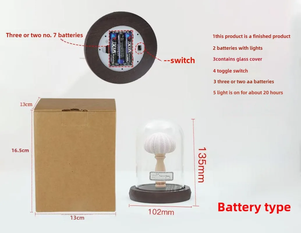 Fun Creative Retro Seashell Urchin Conch Night Light, DIY Atmosphere Bedroom Decor for Girls, Healing Sleep Lamp Gift