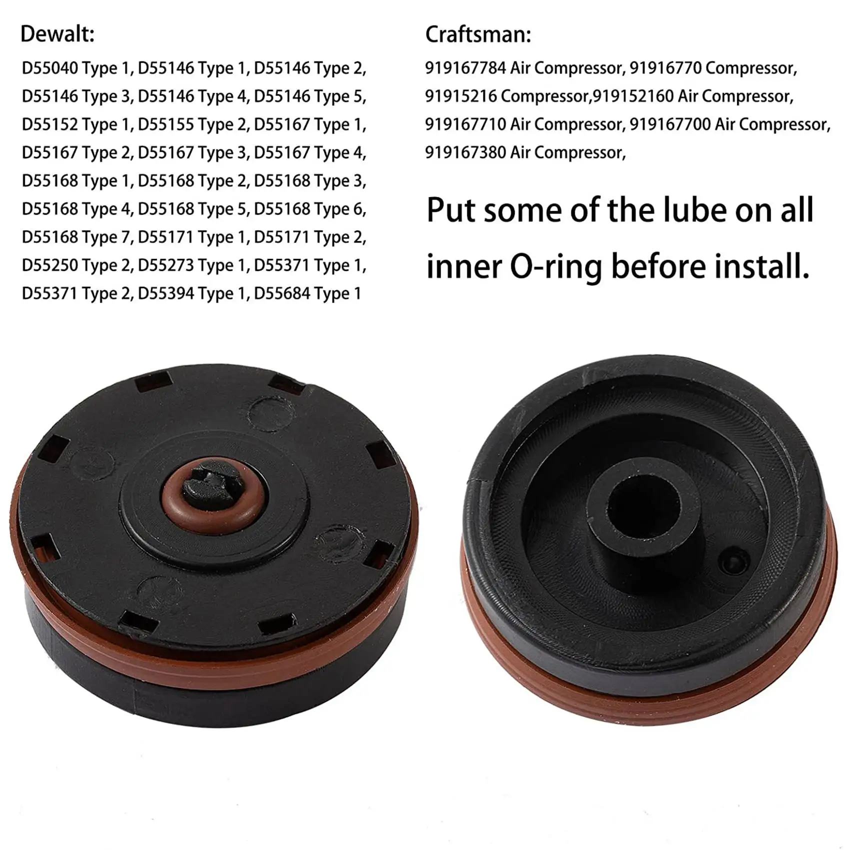 VEHO-N008792 D55155 Replacement Air Compressor Regulator Repair Kit, Compatible With Craftsmancompressor Regulator Repair Kit