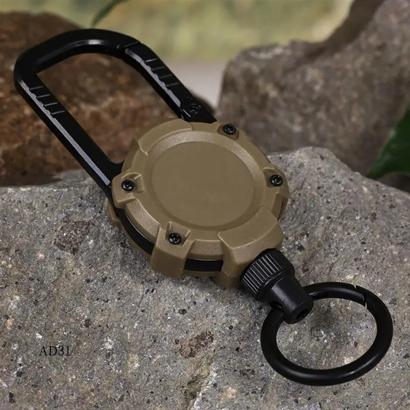 

New-Magnetic Carabiner Keychain Outdoor Camping Climbing Snap Clip Lock Buckle Hook Retention Rope