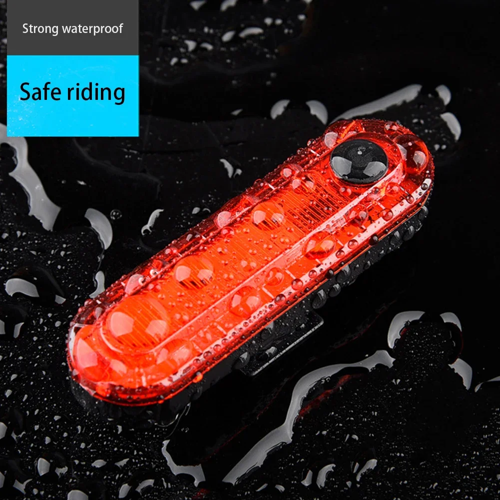 Bicycle Tail Light LED Bright Rear Red Bike Light USB Rechargeable Cycling Safety Lamp for Night Riding Lighting Back Taillights