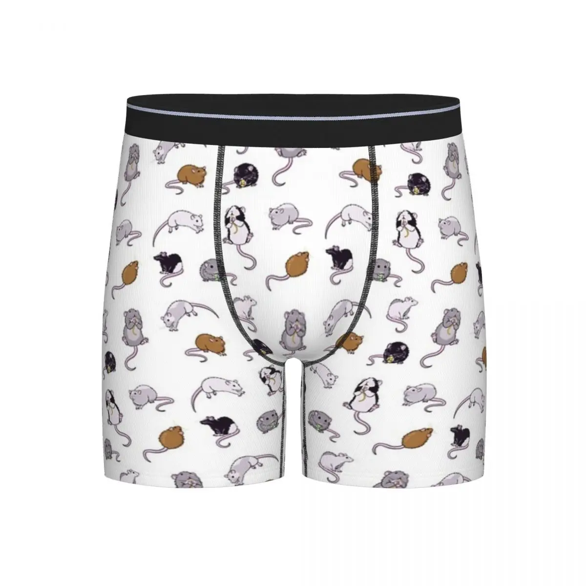 

Long Boxer Underpants Shorts Rats, Rats, Rats Panties Men's Soft Underwear for Homme Man Boyfriend Gift