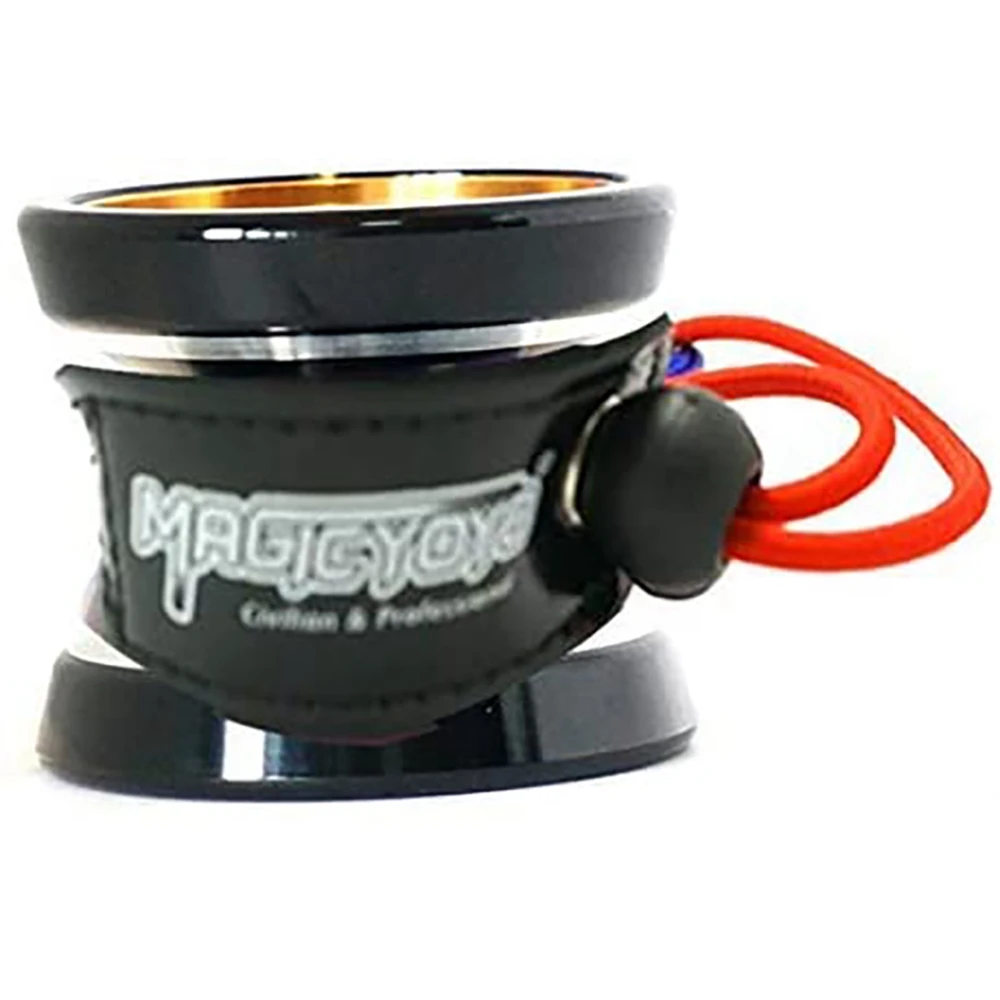 MAGICYOYO profesjonalny, niereagujący M001-B Yoyo ze stopu aluminium Yoyo z metalowym pierścieniem pośrednim Yoyo + dodatkowa 5-strunowa torba