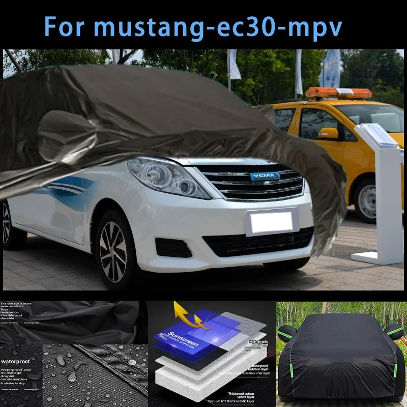 

For mustang-ec30-mpv Outdoor Protection Full Car Covers Snow Cover Sunshade Waterproof Dustproof Exterior Car accessories