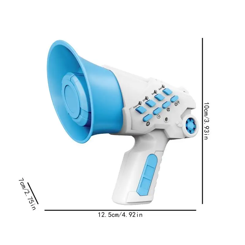 Engraçado trocador de voz megafone papel festa brincadeira brinquedo amplificador de mudança de voz megafone elétrico roleplay brincadeira adereços