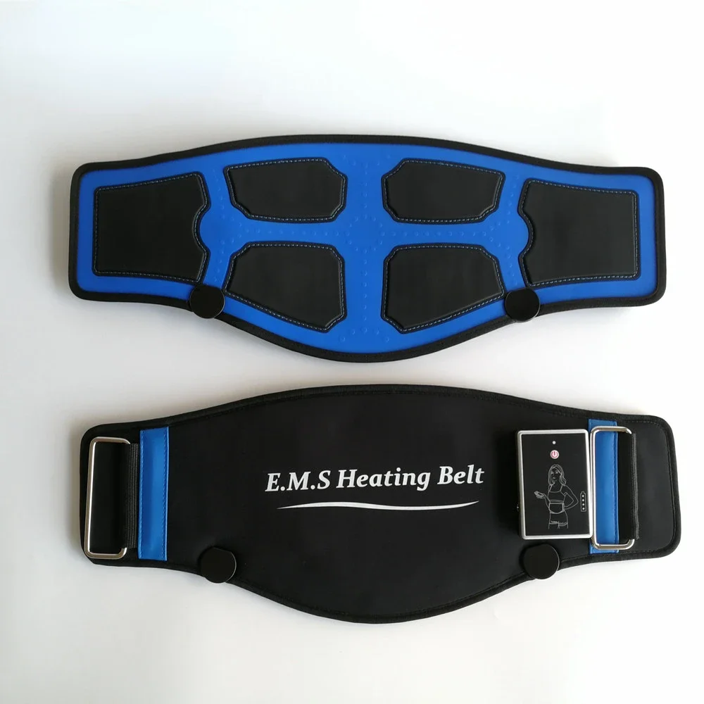 Electric Slimming Massage Belt Heating Pulses Tone Abdominal Muscle Stimulator EMS Acupuncture Tens Physiotherapy Myostimulator