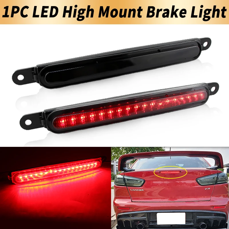 1PC LED High Mount Third Brake Light Canbus For Mitsubishi Lancer 2008 2009 2010-2016 Tail Stop Warning Fog Lamp Car Accessory