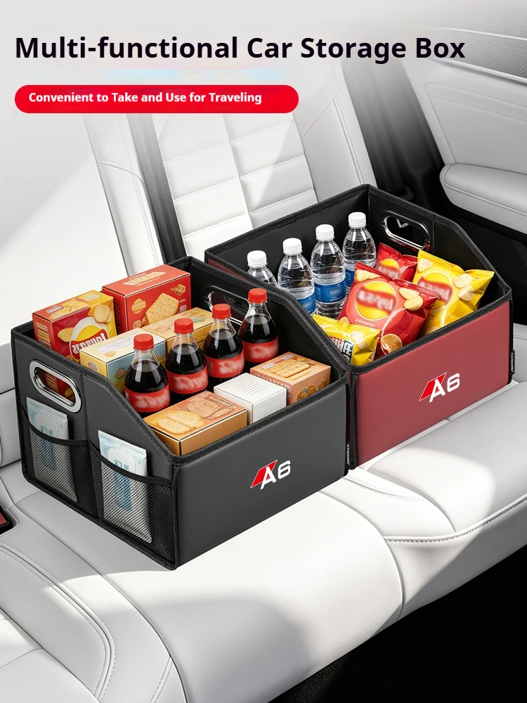 Car Trunk Storage Box Multifunctional Toolbox Trunk Organizer For Audi sline A6 Q3 ABT A4 A5 Q5 Q7 TT