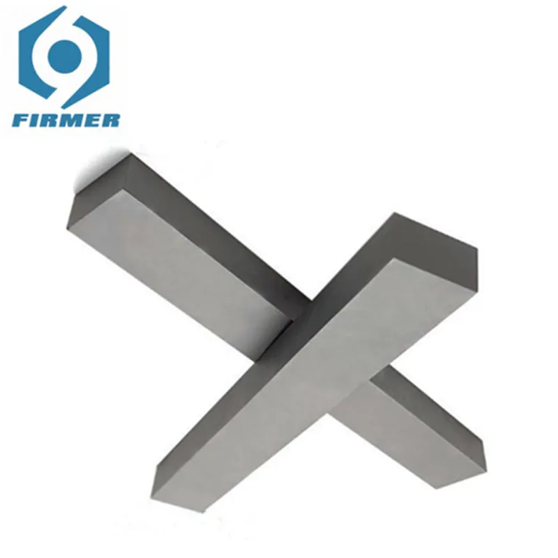 10mm Thicknesses 100mm 200mm Length YG8 YG6 Tungsten Carbide Steel Bar Cemented Carbide Alloy Mold Flat Plate Blanks Stripe