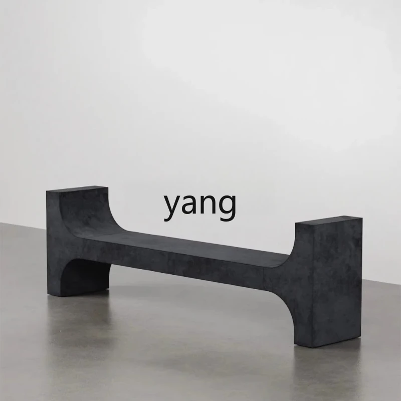 

YHM light luxury solid wood bed and breakfast long stool entering the door shoe changing stool modern