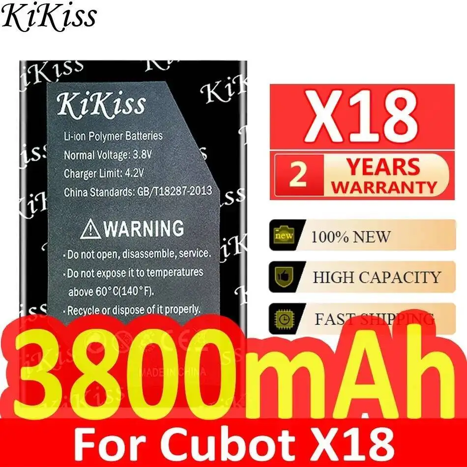 

3800Mah For Cubot X18 High-Capacity Mobile Phone Battery Premium Replacement