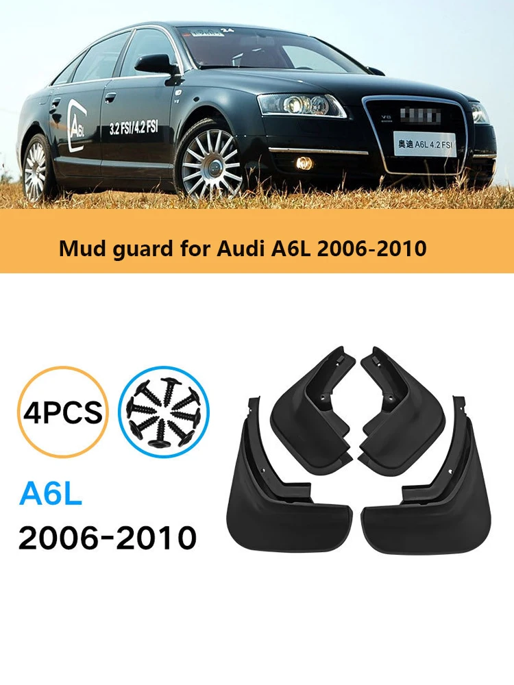 

Mudflaps For Audi A6L 2005-2019 Splash Guards Mud Flaps Front Rear Mudguards Fender