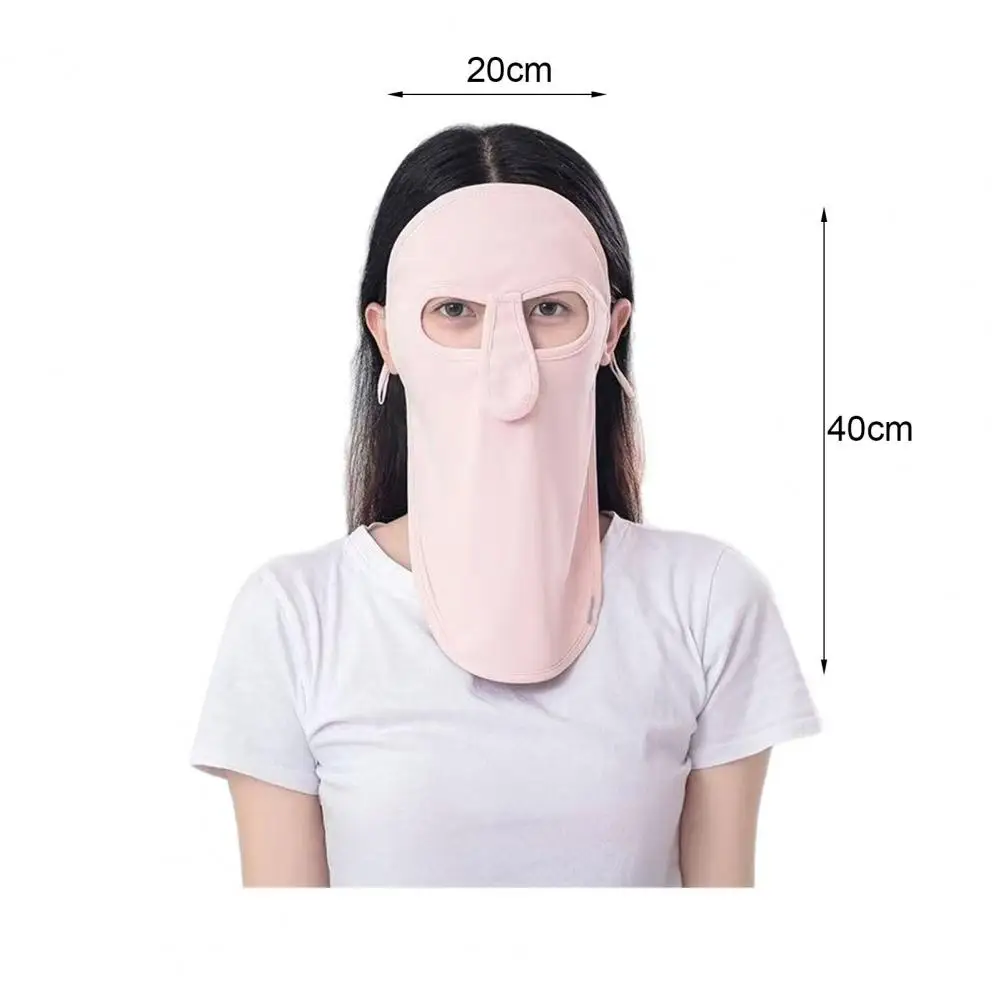 الرجال النساء الصيف الحرير الجليد غطاء الوجه قناع الوجه الكامل في الهواء الطلق قبعة الرياضة الأشعة فوق البنفسجية حماية غطاء الرقبة أقنعة للرياضة في الهواء الطلق المشي لمسافات طويلة #2