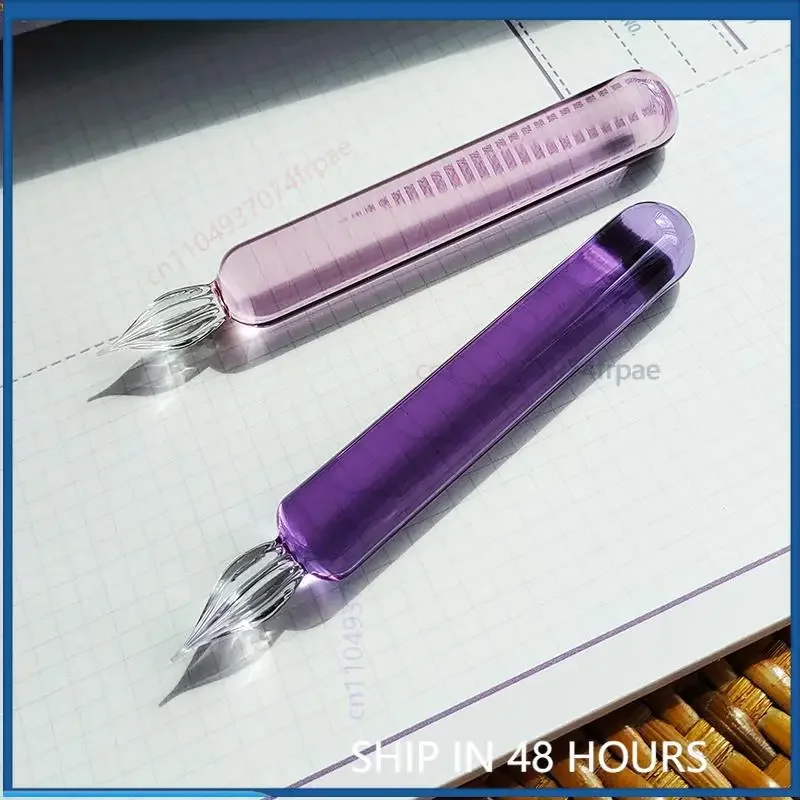 For MAJOHN Bangbang Glass Dip Pen Kit Gift Box With Wash Cup Journal Creation Line Art Hand Lettering Stationery