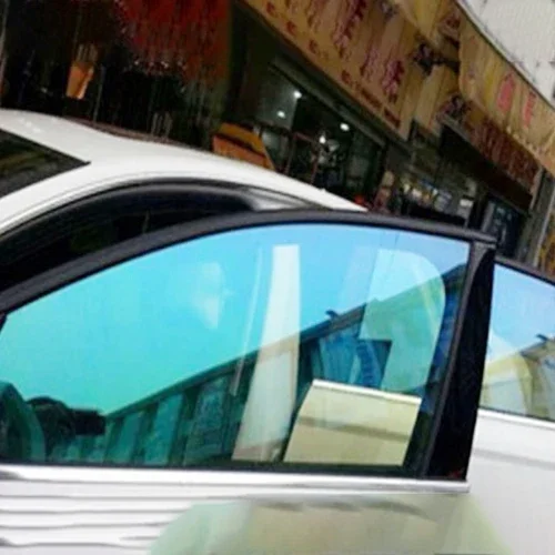 1.52*30m roll vehicle decoration chameleon solar film purple blue window tinting cars film with best heat insulation insulfilm