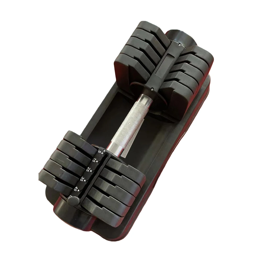 

High Precision Steel Sheet Dumbbells 55 Lbs Coated Luxury Weights for Commercial Gym Use