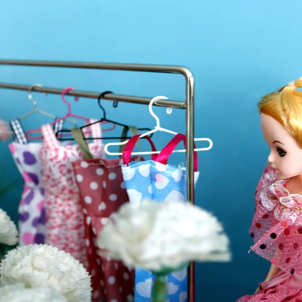 Accessories 10pcs Clothes Hanger 4cm Wide Bjd Doll Hanging Ob11 Toys Accessories Pet Clothes Hanging Cotton Doll - view 6