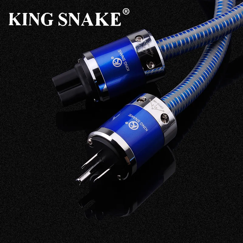 New King Snake KS-GT3 Copper Audio Power Cable with CRYO-196 Rhodium US Plug