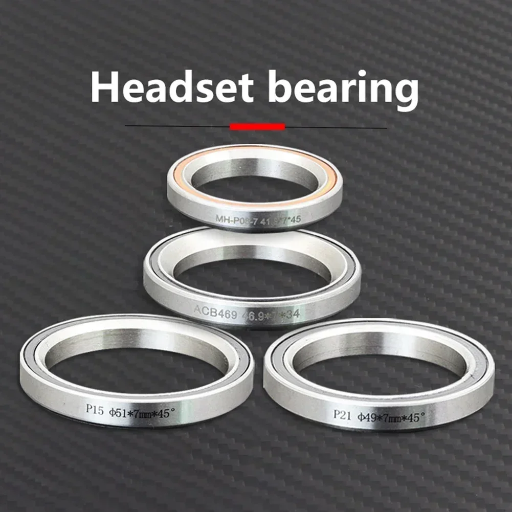 1 X Bike Headset Bearings 1.5 1 1/8inch 45/36 Angle Bicycle Part 38/39/41/44/49/52mm MTB Road Bicycle Headset Bearing Repair