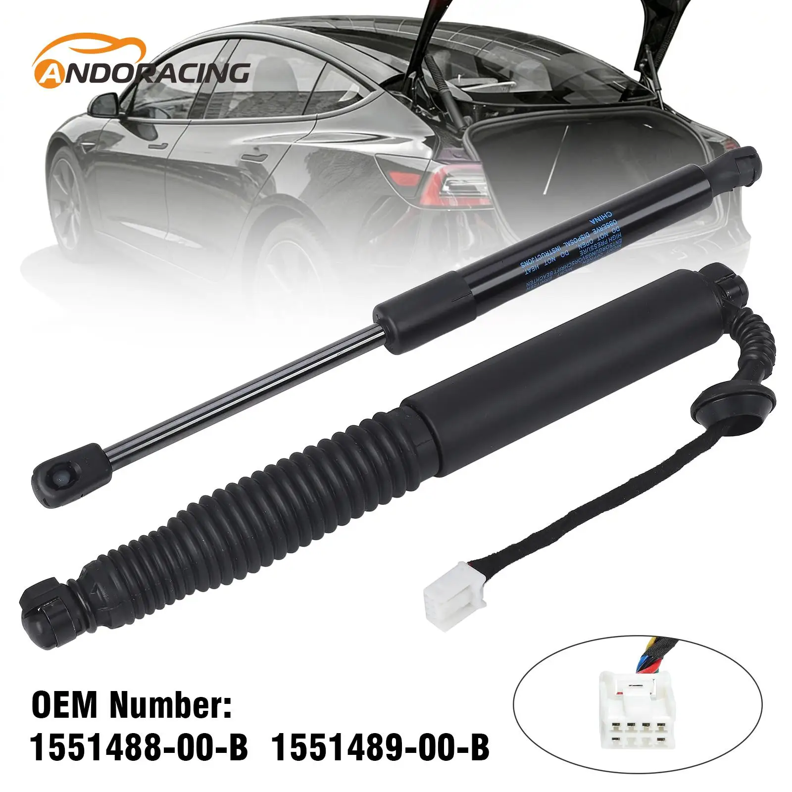 

1 Pair 1551488-99-B 1551489-00-B Car Rear Left Right Electric Tailgate Liftgate Trunk Support Strut For Tesla Model 3 2021-2023