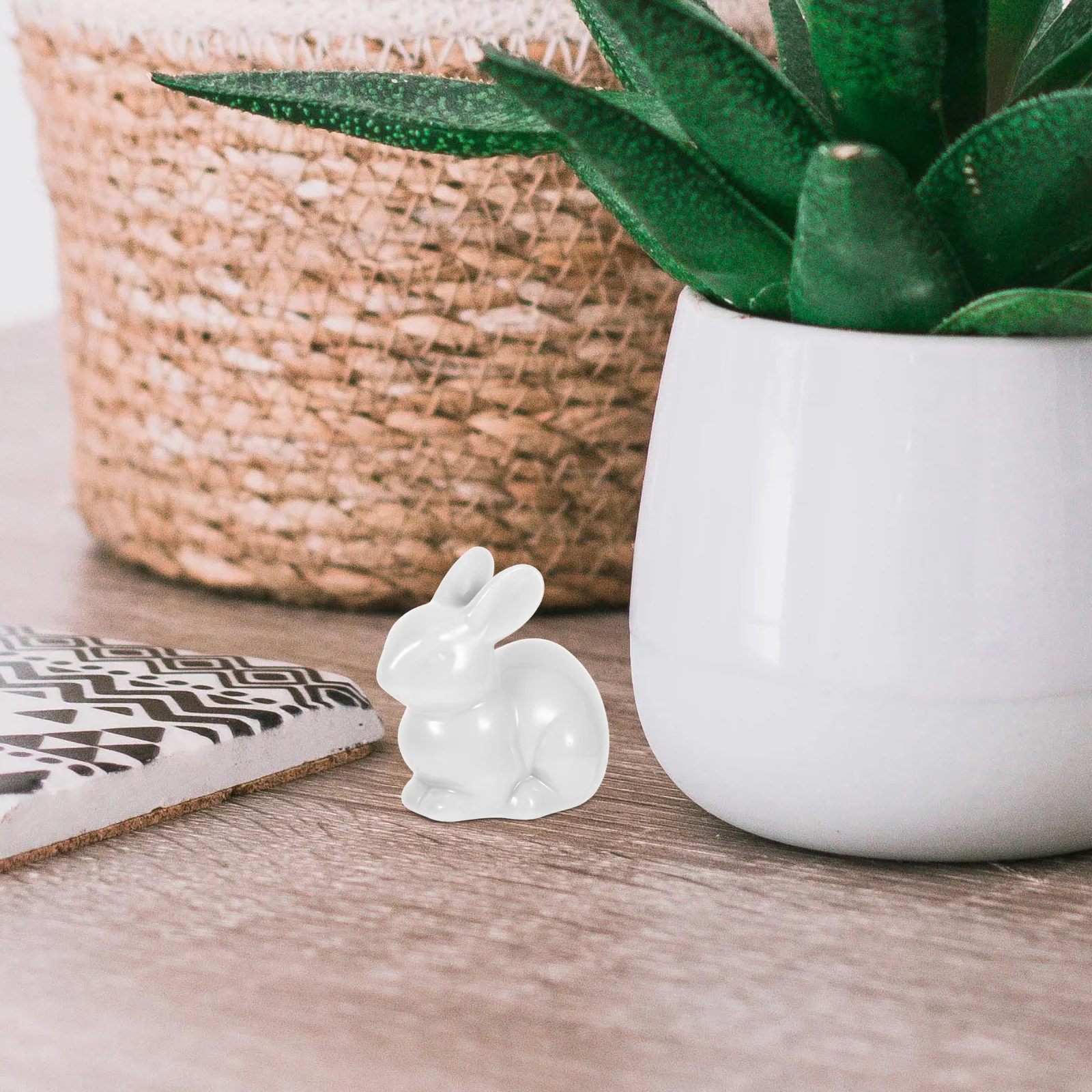 2Pcs Cute Rabbit Design Toilet Bolt Covers Ceramic Screw Caps for Bathroom Toilet Bowl Decorative Home Accessories